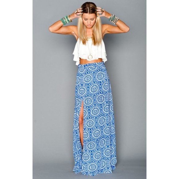 Show Me Your MuMu Dresses & Skirts - Show Me Your Mumu Mick Slit Maxi Skirt